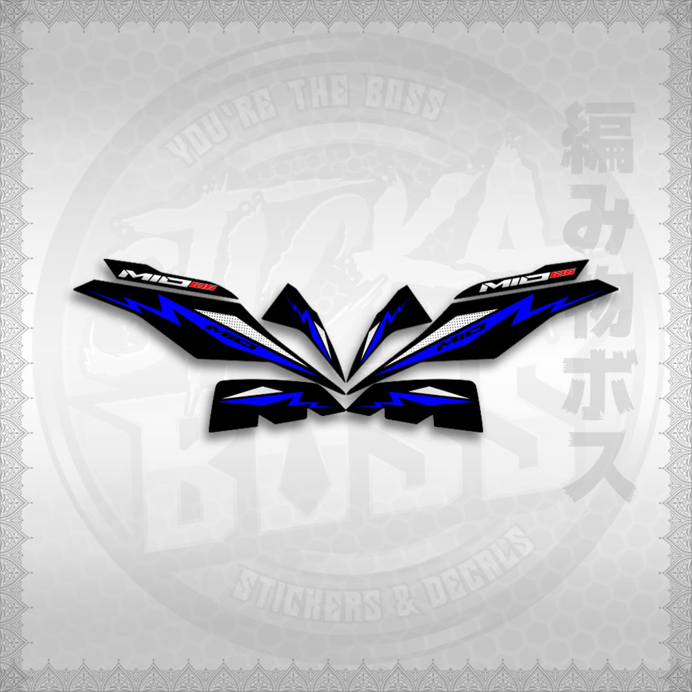 STICKER DECALS for MIO I 125 M3 INDO (MIIMOA4) By STICKABOSS (SOFIE LAMINATED WATERPROOF)