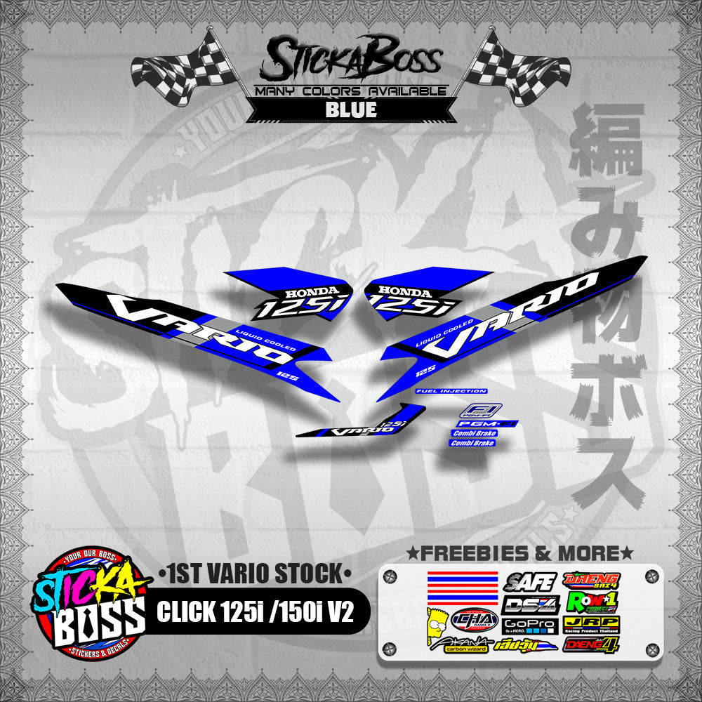 CLICK 125i / 150i V2 DECALS ( 1ST VARIO STOCK )【WITH FREEBIES】