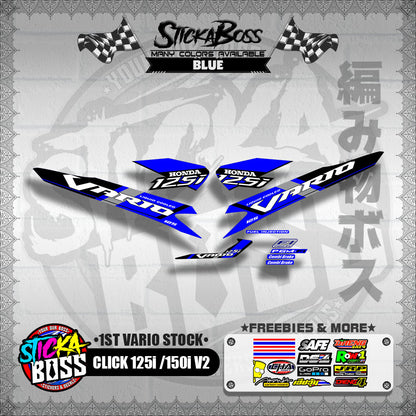 CLICK 125i / 150i V2 DECALS ( 1ST VARIO STOCK )【WITH FREEBIES】