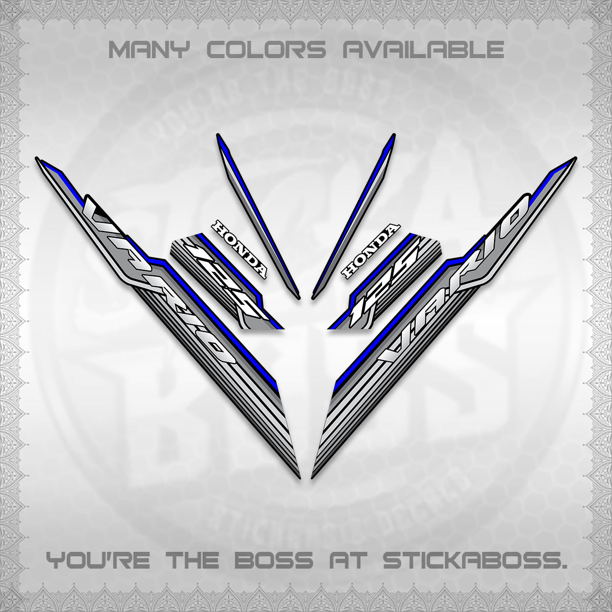 CLICK 125 V3 INDO DECALS (2024 SV 07-A2 STYLE) STICKER KITS By STICKABOSS