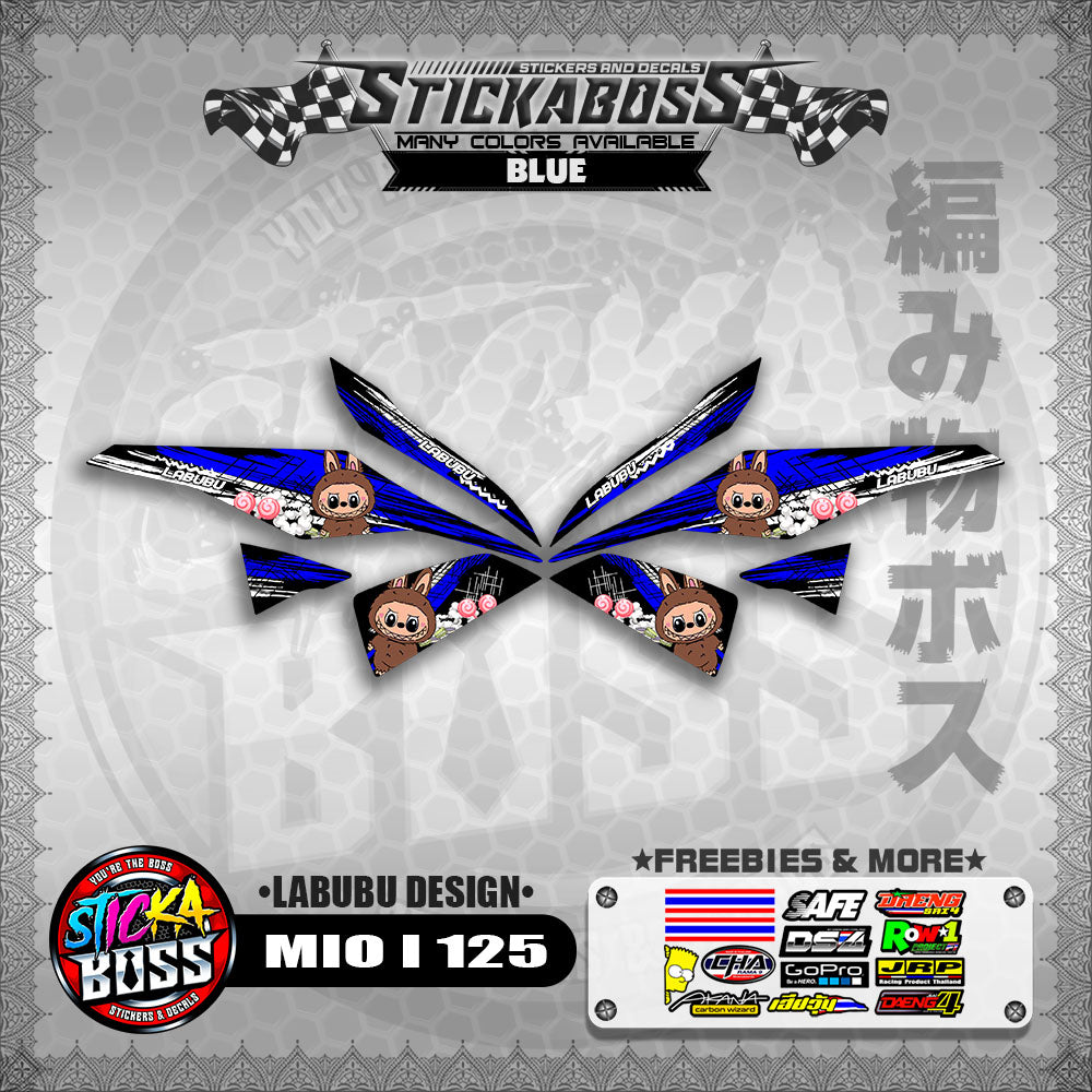 MIO I 125 STICKER DECALS ( LABUBU DESIGN )【WITH FREEBIES】