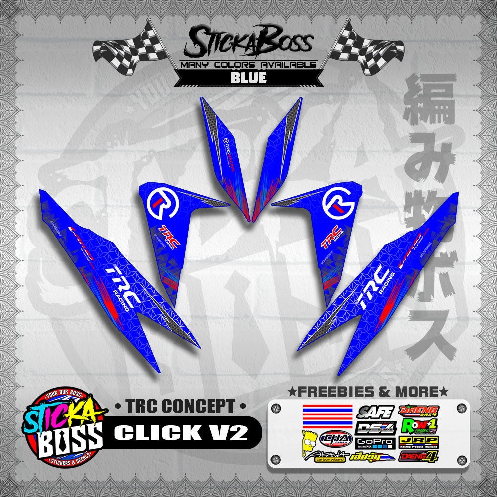 CLICK V2 DECALS ( TRC CONCEPT )【WITH FREEBIES】