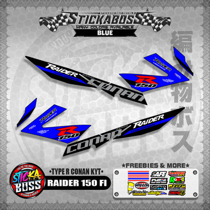 RAIDER 150 FI DECALS ( TYPE R CONAN KYT ) 【WITH FREEBIES】