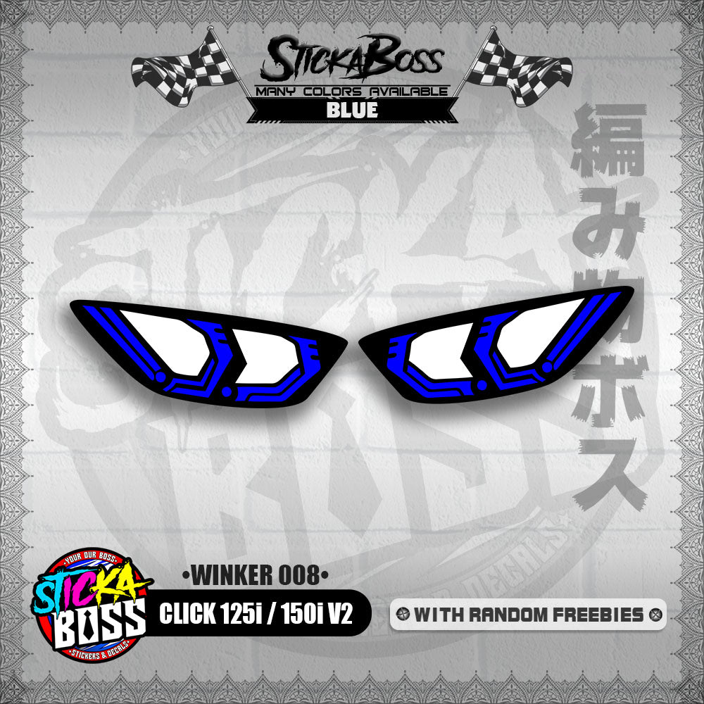 CLICK 125i / 150i V2 (WINKER 008) TRANSPARENT【WITH FREEBIES】