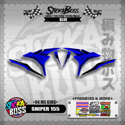 SNIPER 155 DECALS ( 04 MX KING )【WITH FREEBIES】