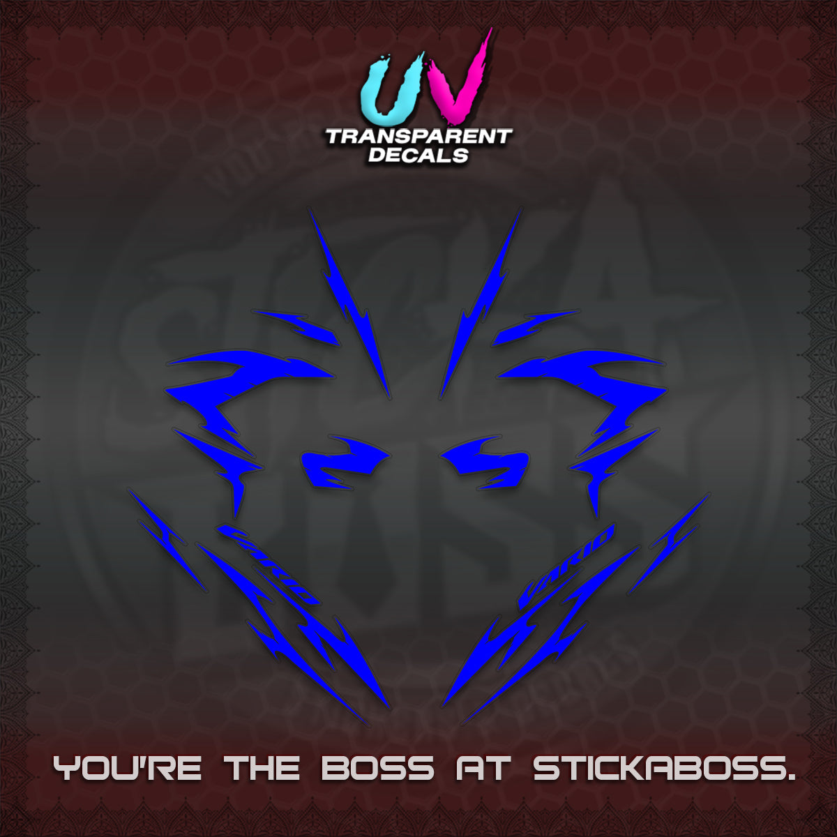 CLICK V3 UV TRANSPARENT DECALS (2026 VARIO NEW STRIPES) STICKER KITS BY STICKABOSS