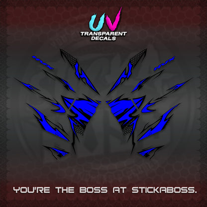 AEROX 155 V2 UV TRANSPARENT (VIETNAM STYLE-1 SPOT) FOR LIGHT COLORED COVER DECALS By STICKABOSS