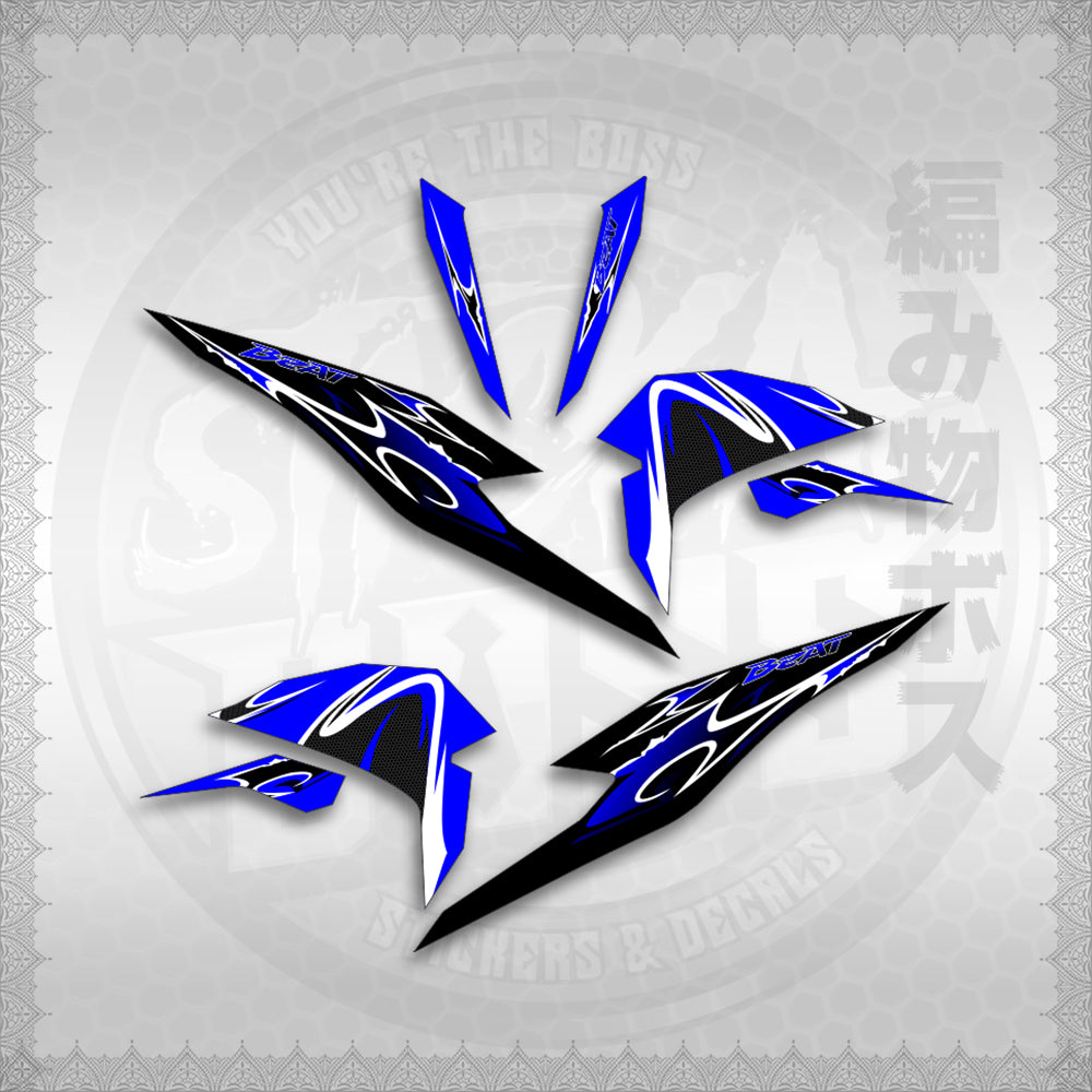 STICKER DECALS for BEAT FI V3 (BV325LENEMOHO) By STICKABOSS (SOFIE LAMINATED WATERPROOF)