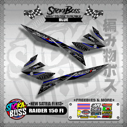 RAIDER 150 FI DECALS ( NEW SATRIA FI N13 )【WITH FREEBIES】