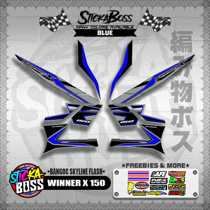 WINNER X 150 DECALS ( BANGOC SKYLINE FLASH )【WITH FREEBIES】