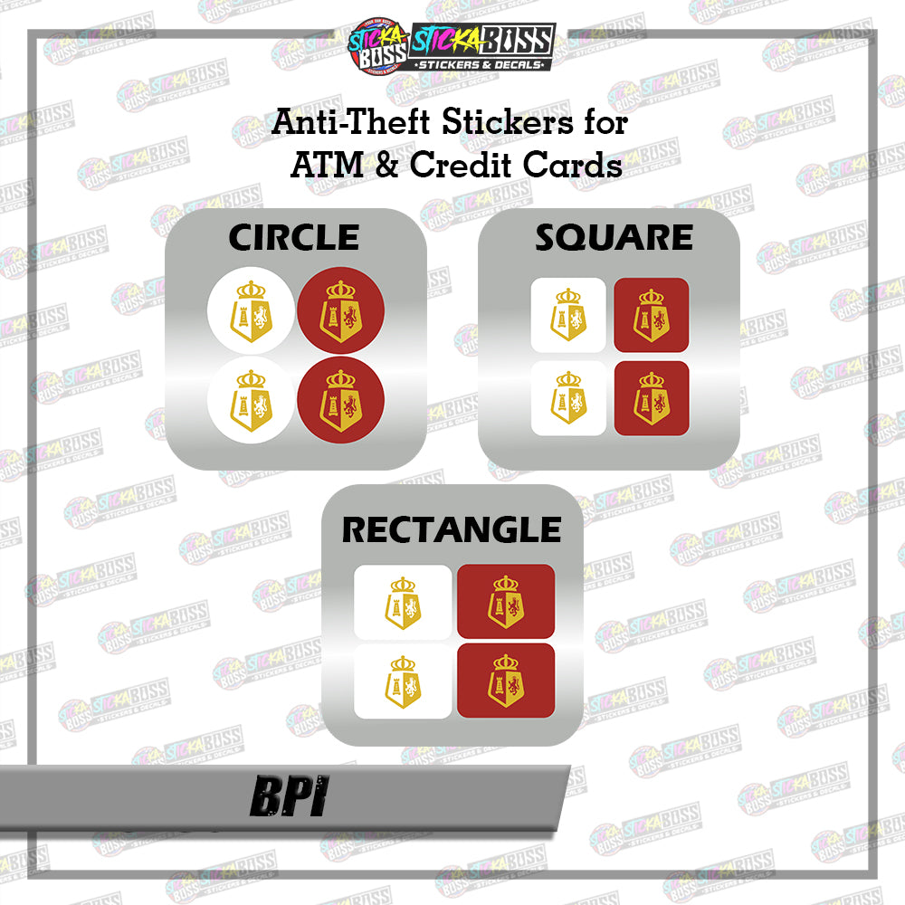 BANK CVV STICKER PART 1 |  4 PCS | ANTI-THEFT STICKER FOR ATM AND DEBIT/CREDIT CARDS【PRINTED】