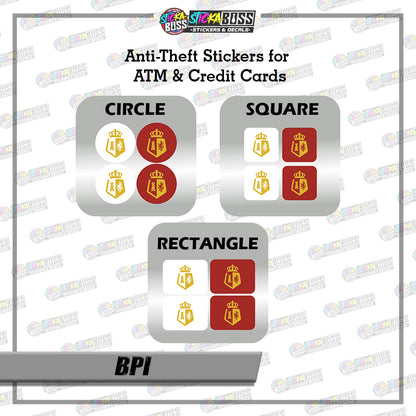 BANK CVV STICKER PART 1 |  4 PCS | ANTI-THEFT STICKER FOR ATM AND DEBIT/CREDIT CARDS【PRINTED】