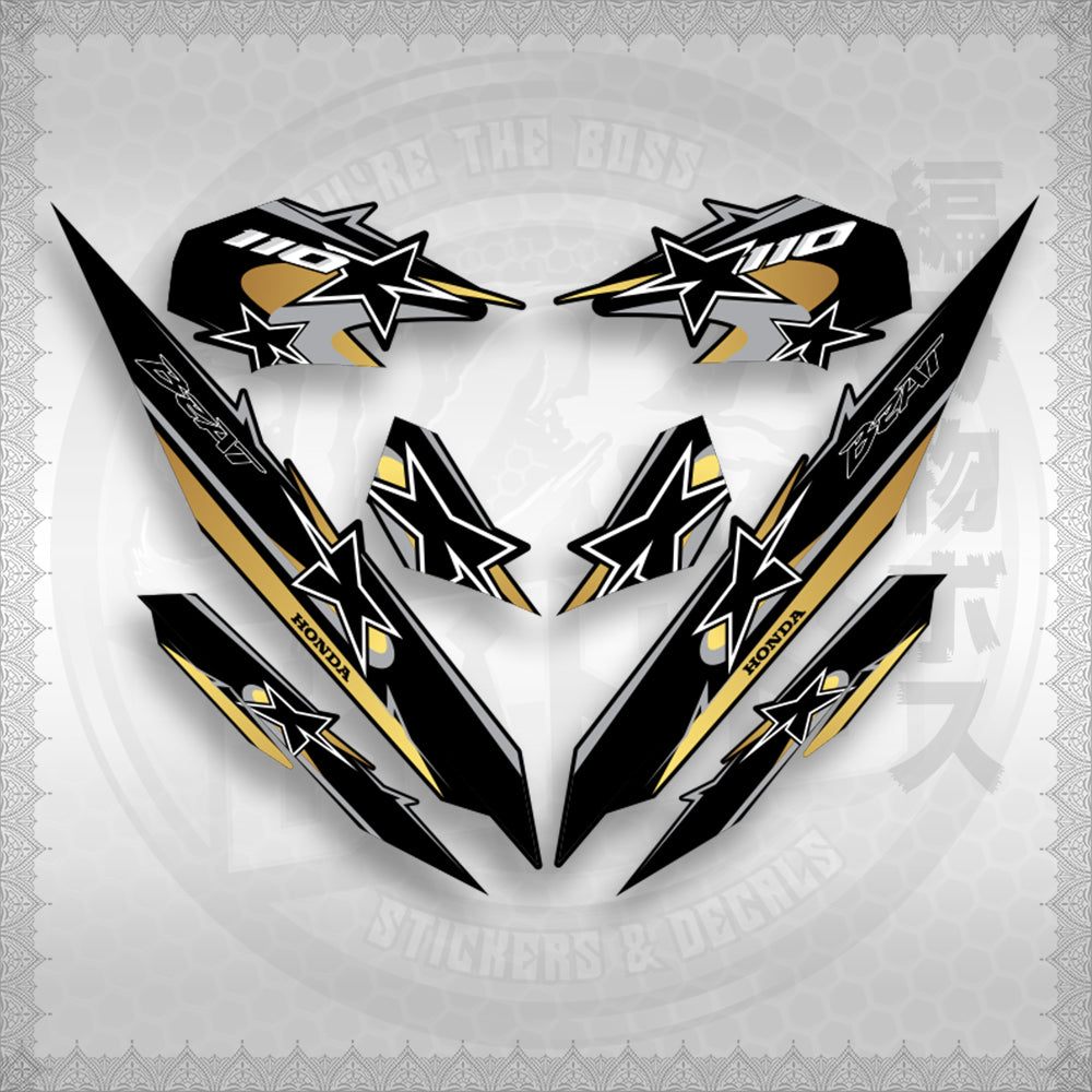 BEAT Fi V3 INDO CONCEPT ( TERBARU MOTIF ) STICKER DECALS By STICKABOSS