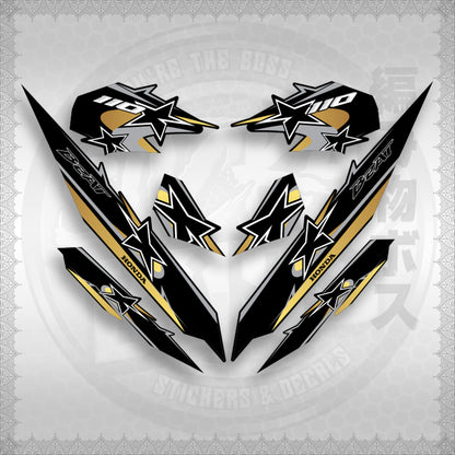 BEAT Fi V3 INDO CONCEPT ( TERBARU MOTIF ) STICKER DECALS By STICKABOSS