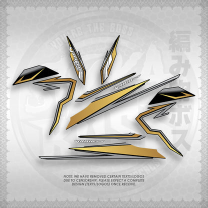 STICKER DECALS for CLICK 125 V3 (CV3VAVRDE) By STICKABOSS (SOFIE LAMINATED WATERPROOF)