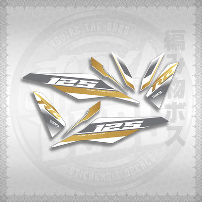 MIO I 125 M3 DASH RC EDITION FOR WHITE STICKER DECALS By STICKABOSS (SOFIE LAMINATED WATERPROOF)