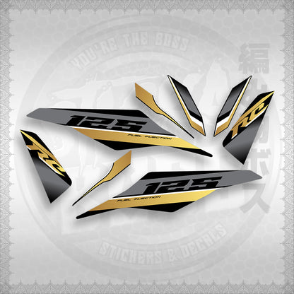 STICKER DECALS for MIO I 125 (MIIM3DARCED) By STICKABOSS (SOFIE LAMINATED WATERPROOF)