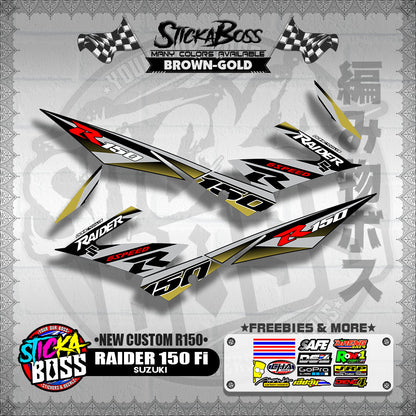 RAIDER 150 Fi DECALS ( NEW CUSTOM R150 )【WITH FREEBIES】