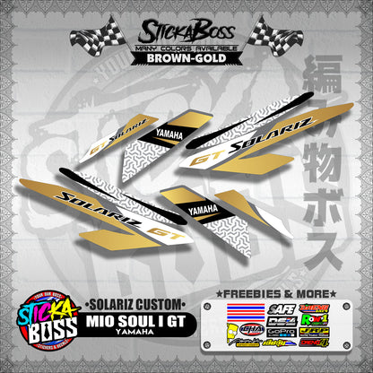 MIO SOUL I 125 GT DECALS ( SOLARIZ CUSTOM )【WITH FREEBIES】