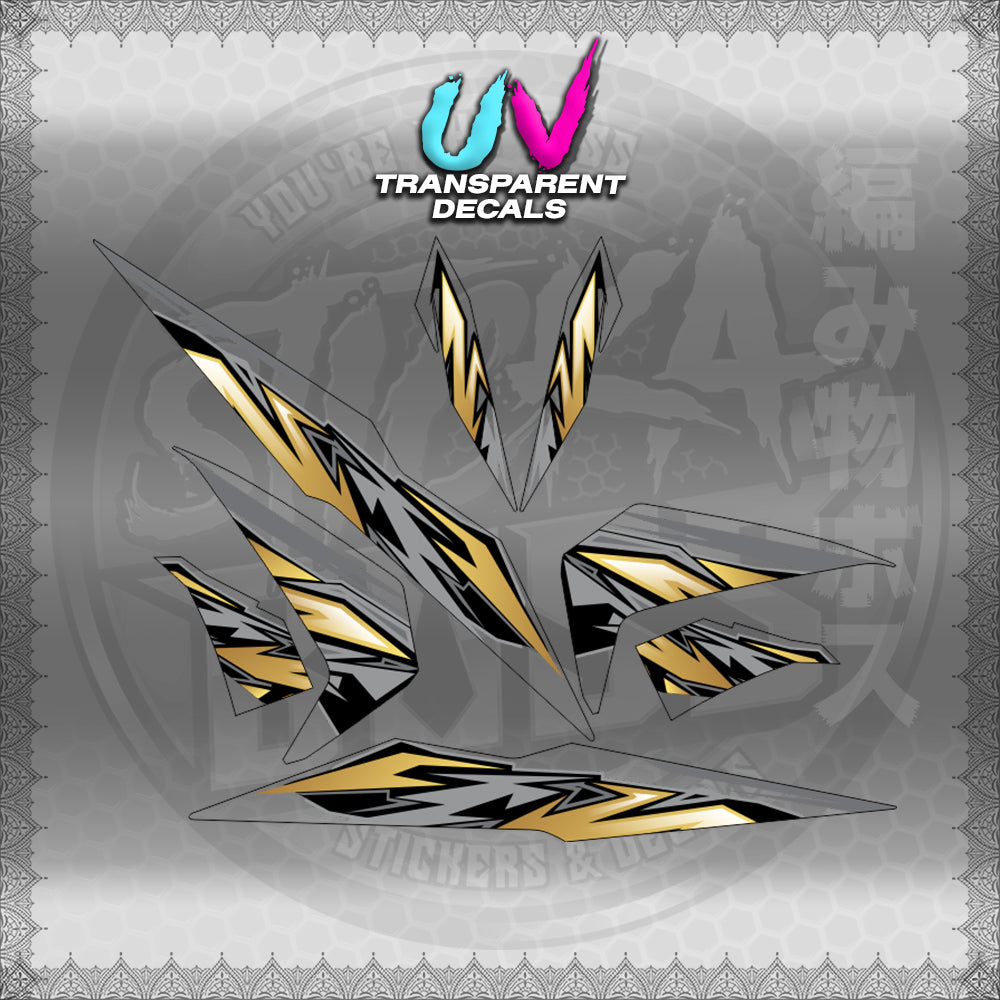 TRANSPARENT BEAT 110 V2 INDO-MALAY CONCEPT (STRIPING MOTIF DESIGN) STICKER DECALS for STICKABOSS