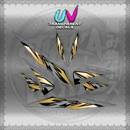 TRANSPARENT BEAT 110 V2 INDO-MALAY CONCEPT (STRIPING MOTIF DESIGN) STICKER DECALS for STICKABOSS