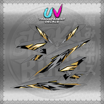 TRANSPARENT BEAT 110 V3 INDO-MALAY CONCEPT (STRIPING MOTIF DESIGN) STICKER DECALS for STICKABOSS