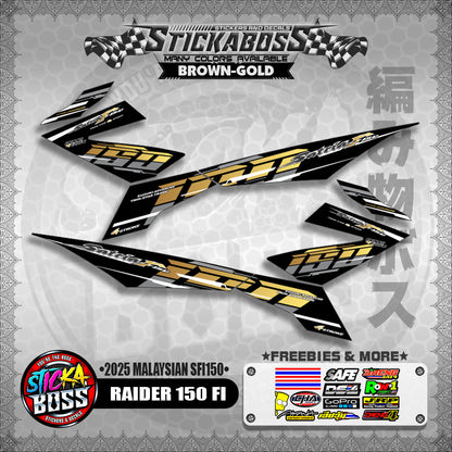RAIDER 150 FI STICKER DECALS ( 2025 MALAYSIAN SFI150 )【WITH FREEBIES】