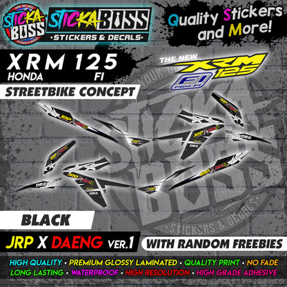 XRM 125 FI Decals - (JRP x DAENG VER.1) [STREET BIKE CONCEPT]【PREMIUM GLOSSY LAMINATED】