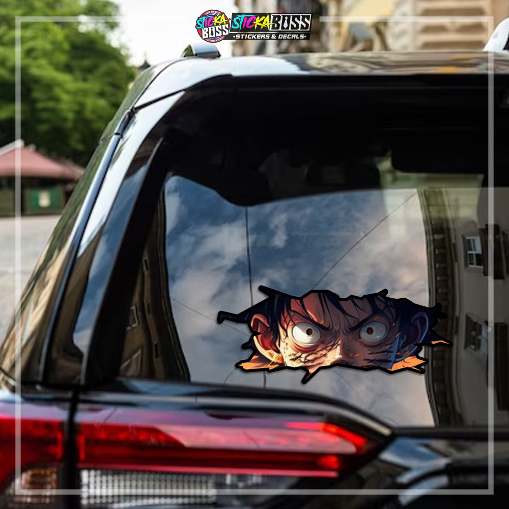 ONEPIECE | CRACK PEEKERS  ( ANIME VINYL STICKER DECALS )【Stickaboss】