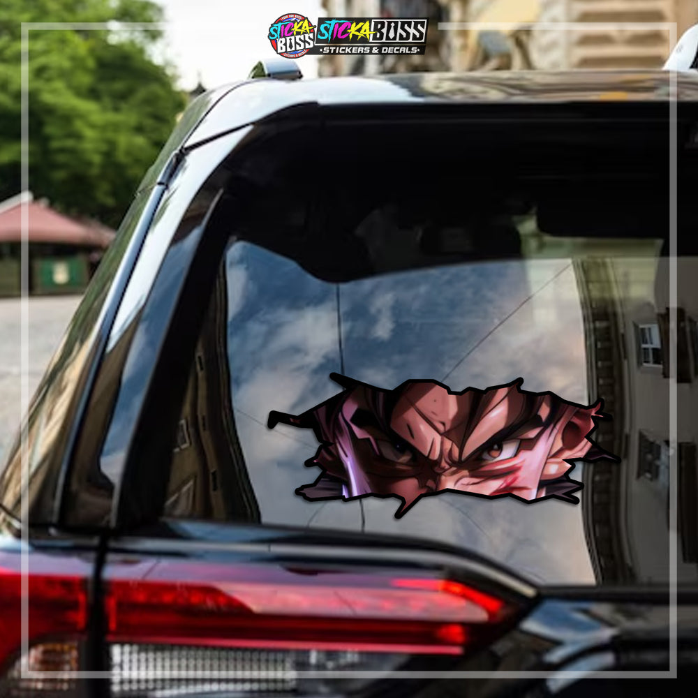 DRAGON BALL | CRACK PEEKERS  ( ANIME VINYL STICKER DECALS )【Stickaboss】