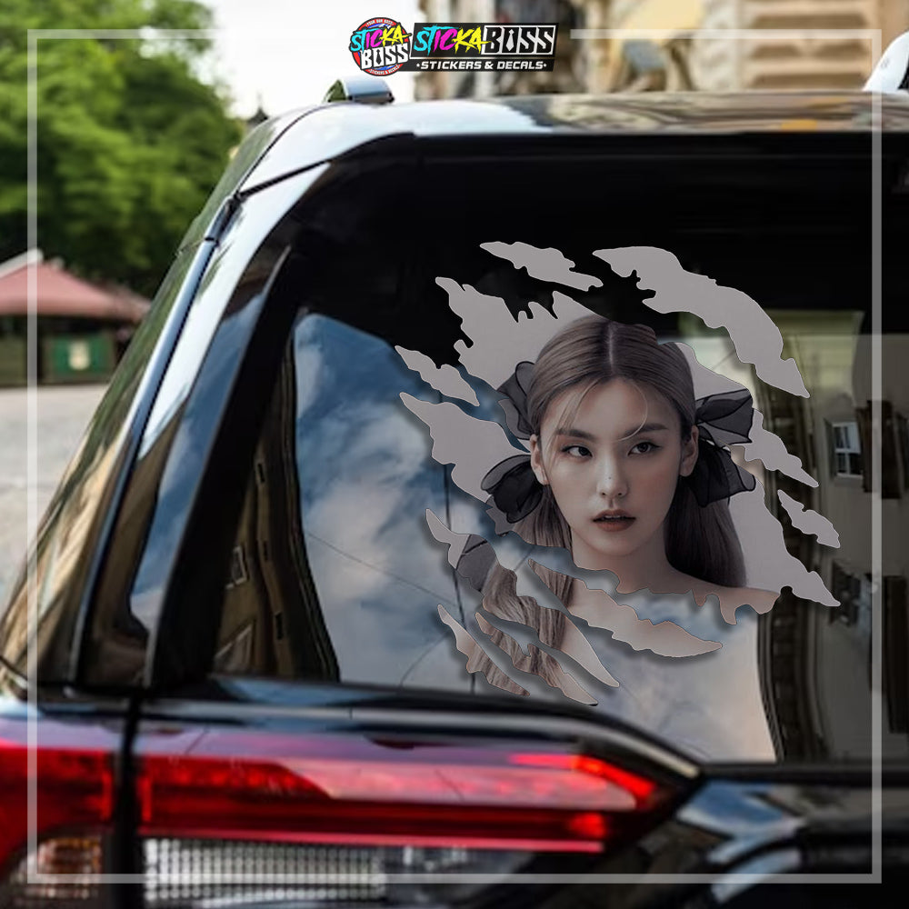 ITZY | SCRATCH STICKER【VINYL PRINTED】( LAMINATED / WATERPROOF )【Stickaboss】