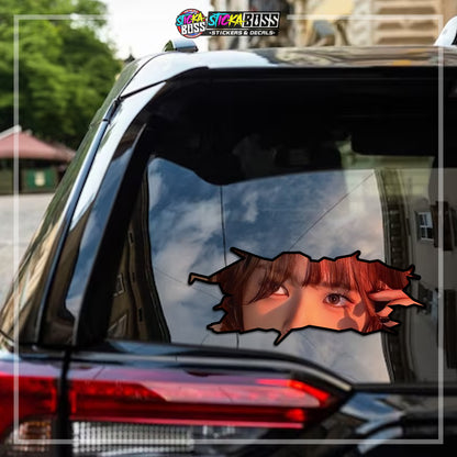 KPOP-TWICE | CRACK PEEKERS  ( ANIME VINYL STICKER DECALS )【Stickaboss】