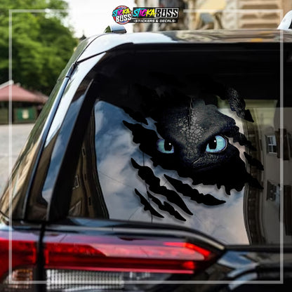 HOW TO TRAIN YOU DRAGON | SCRATCH STICKER【VINYL PRINTED】( LAMINATED / WATERPROOF )【Stickaboss】