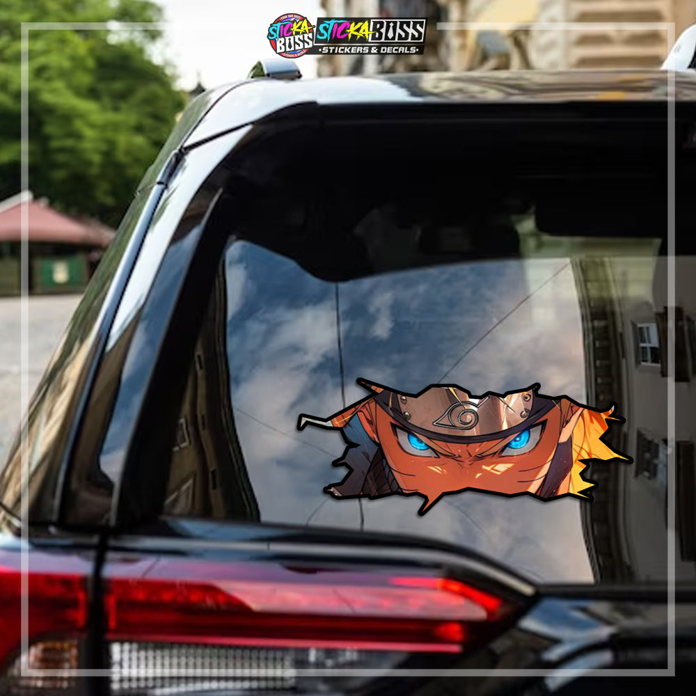 NARUTO | CRACK PEEKERS  ( ANIME VINYL STICKER DECALS )【Stickaboss】