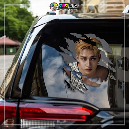 STRAYKIDS | ANIME SCRATCH STICKER【VINYL PRINTED】( LAMINATED / WATERPROOF )【Stickaboss】