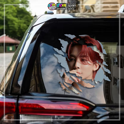 Seventeen | SCRATCH STICKER【VINYL PRINTED】( LAMINATED / WATERPROOF )【Stickaboss】