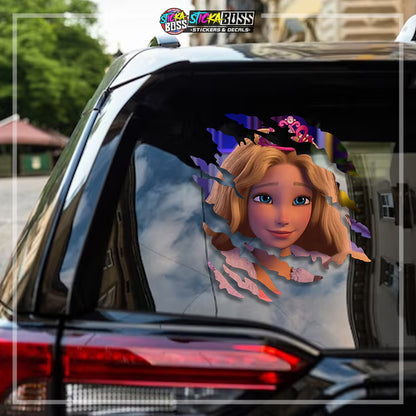 BARBIE   | ANIME SCRATCH STICKER【VINYL PRINTED】( LAMINATED / WATERPROOF )【Stickaboss】