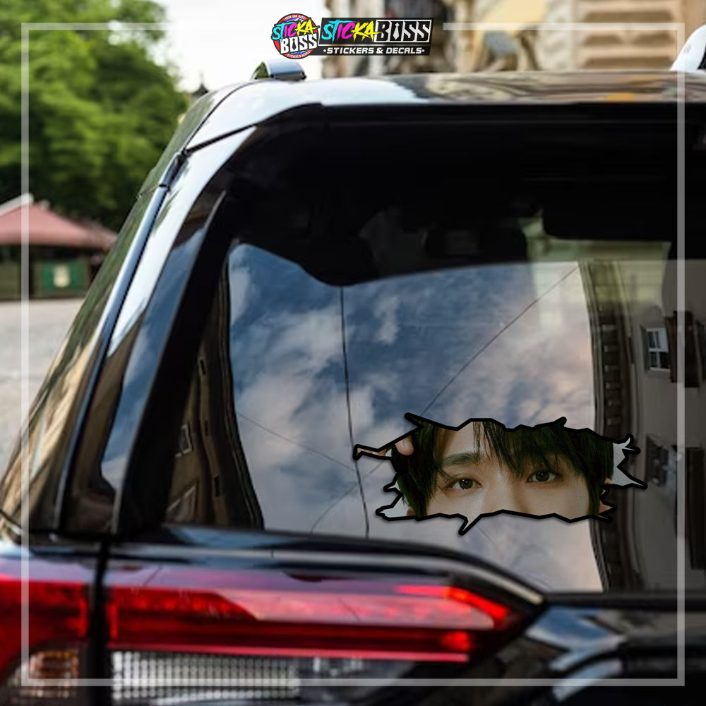 KPOP-SEVENTEEN | CRACK PEEKERS  ( ANIME VINYL STICKER DECALS )【Stickaboss】