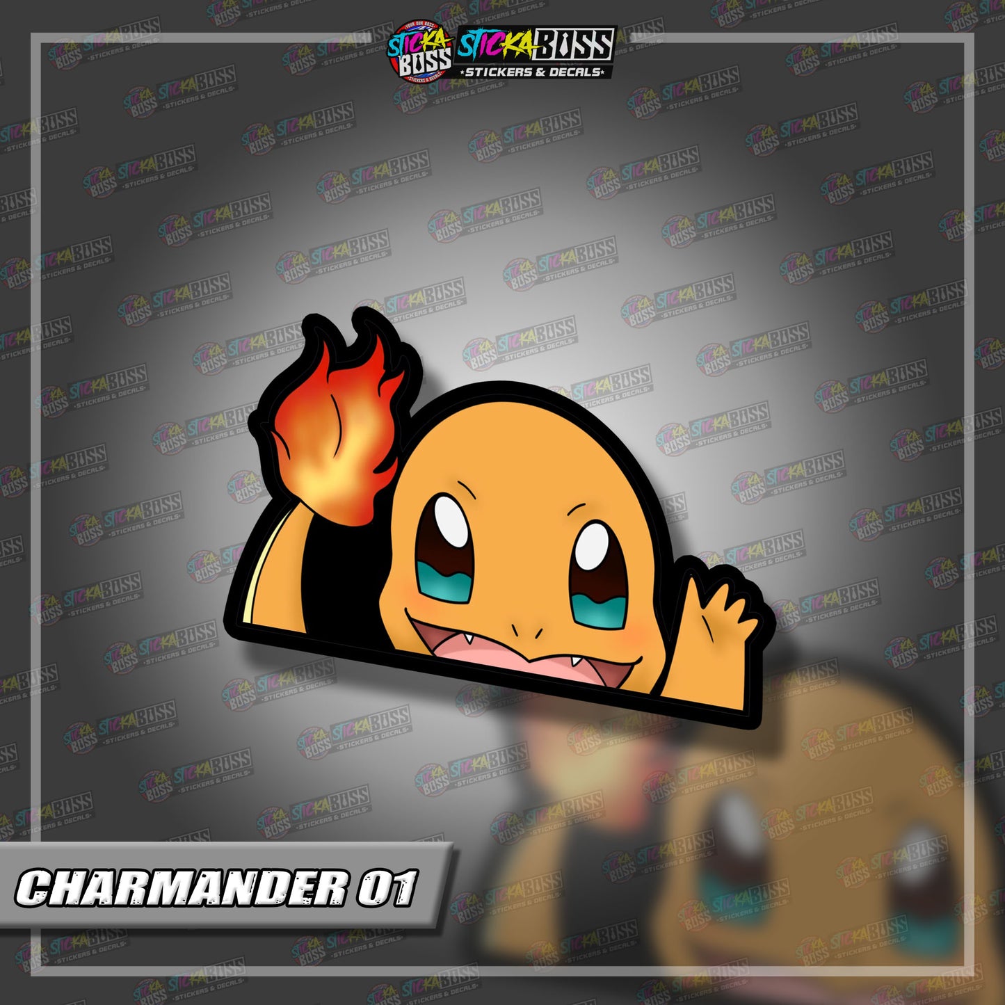 POKEMON | ANIME PEEKER STICKER【VINYL PRINTED】( LAMINATED / WATERPROOF )
