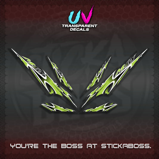 MIO 1 INDO UV TRANSPARENT (STRIPING A46 DESIGN)STICKER DECALS By STICKABOSS