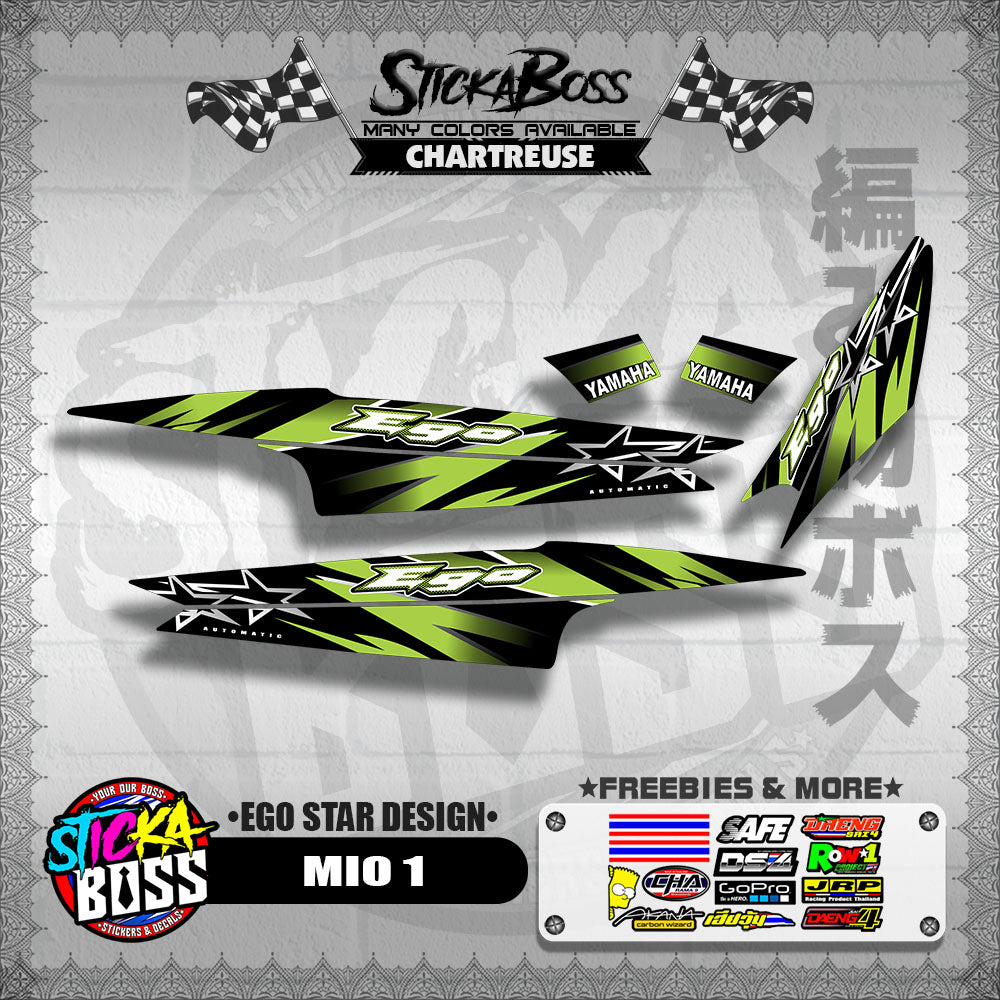 MIO 1 DECALS ( EGO STAR DESIGN )【WITH FREEBIES】