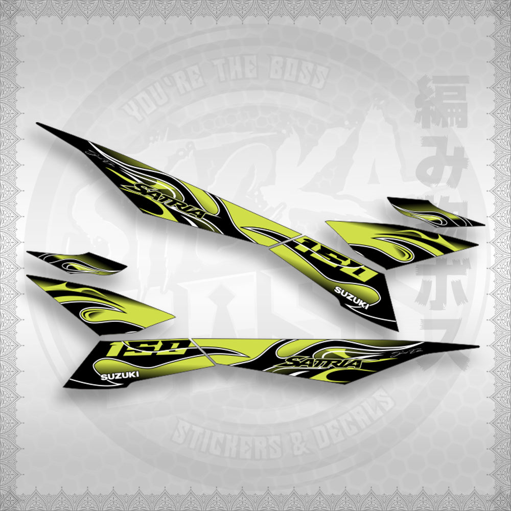 RAIDER 150 FI MALAY CONCEPT ( SATRIA 0001 FIRE V3 ) STICKER DECALS By STICKABOSS