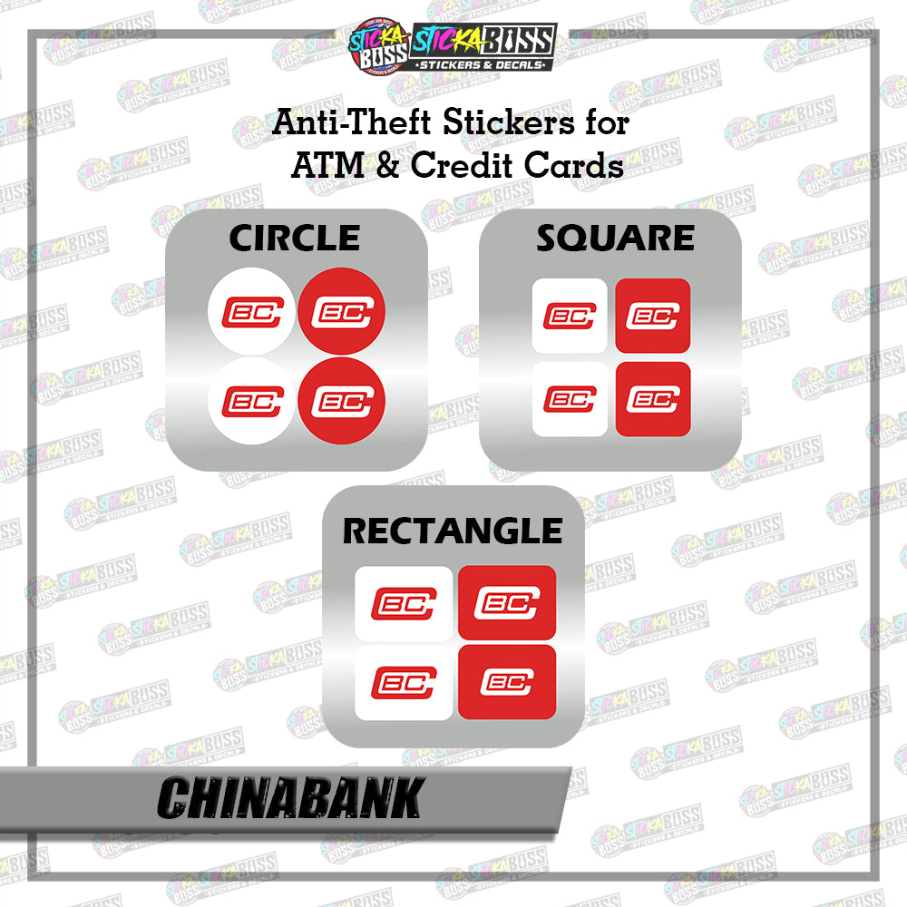 BANK CVV STICKER PART 1 |  4 PCS | ANTI-THEFT STICKER FOR ATM AND DEBIT/CREDIT CARDS【PRINTED】