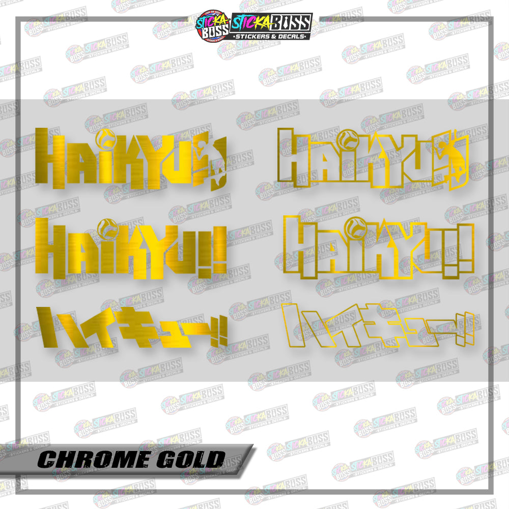 HAIKYUU LOGO ( VINYL CUT-OUT STICKER DECALS )【Stickaboss】