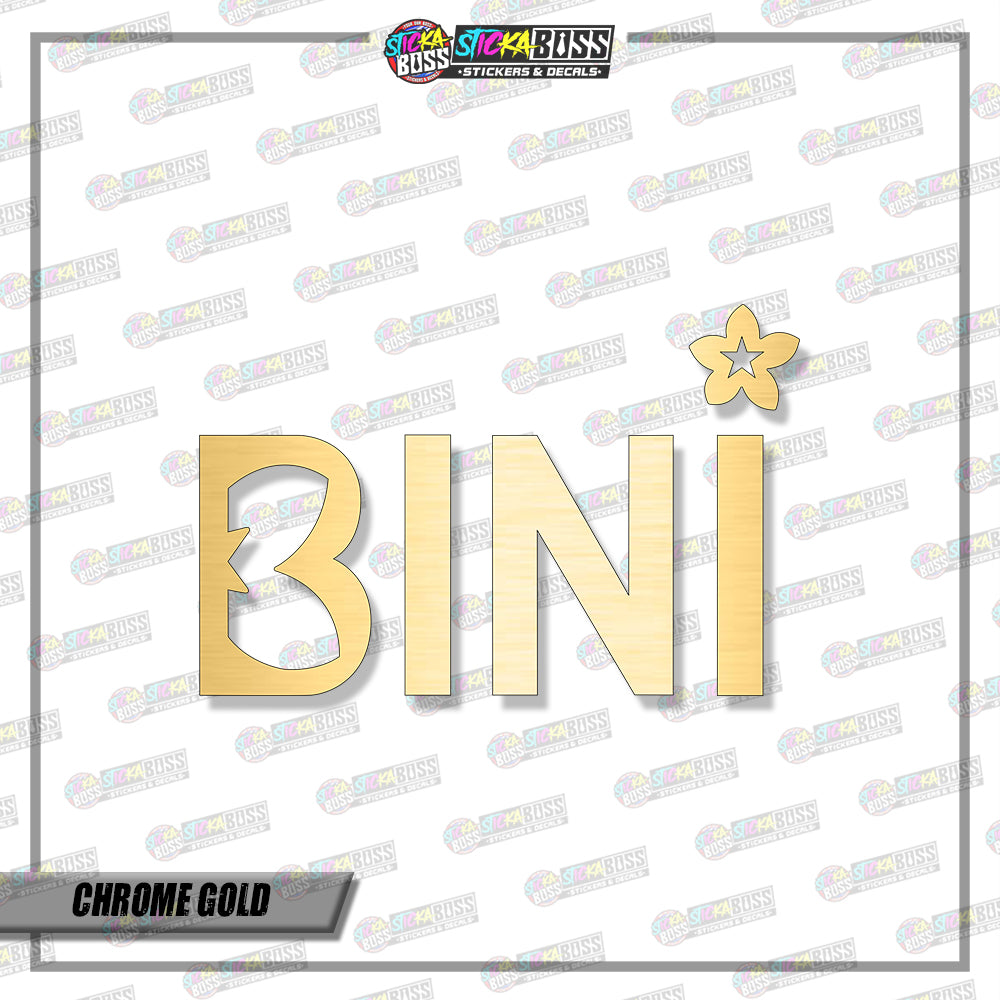 BINI LOGO DESIGN003 ( VINYL CUT-OUT STICKER DECALS )【Stickaboss】
