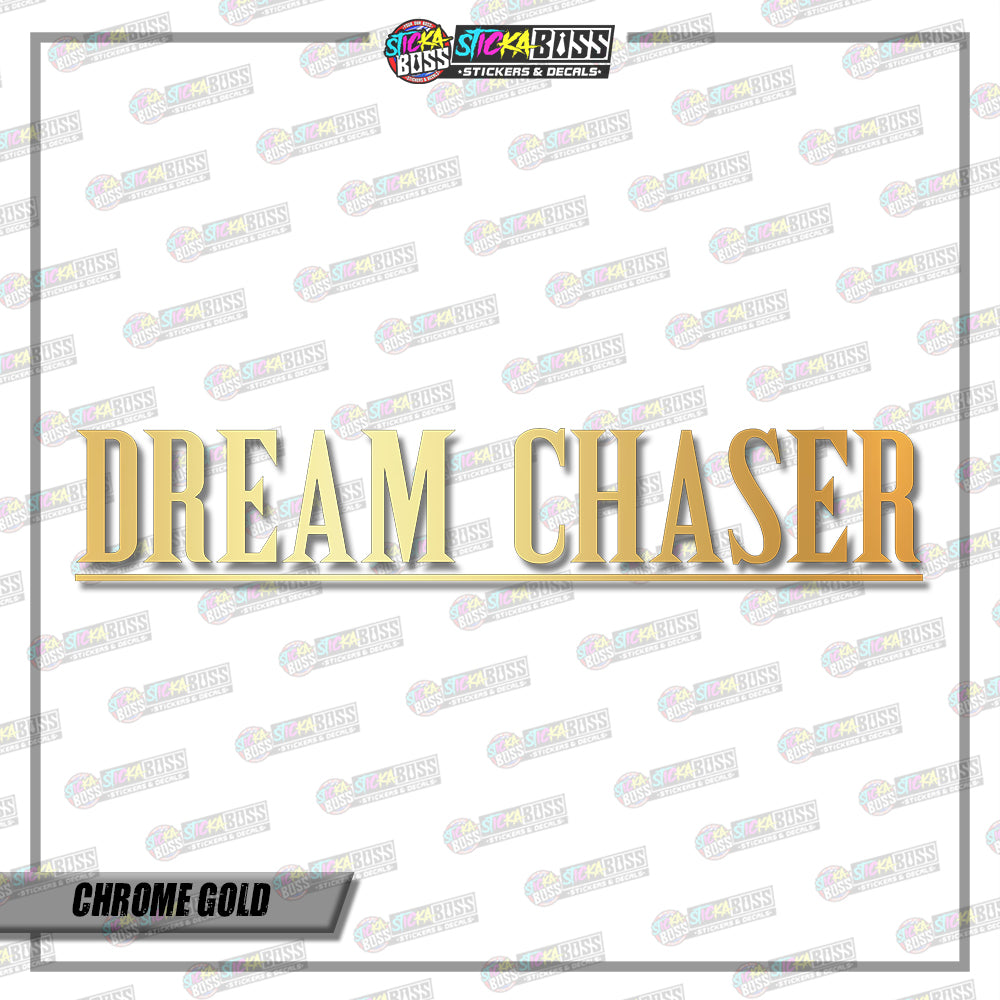 DREAM CHASER ( VINYL CUT-OUT STICKER DECALS )【Stickaboss】