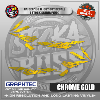 RAIDER 150 FI CUT OUT DECALS ( STOCK SATRIA F150 ) | VINYL WATERPROOF CUT-OUT STICKER DECALS