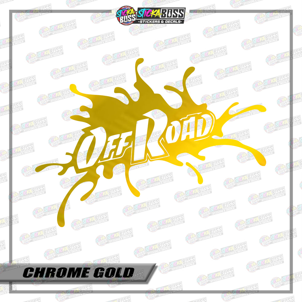 OFF ROAD ( VINYL CUT-OUT STICKER DECALS )【Stickaboss】