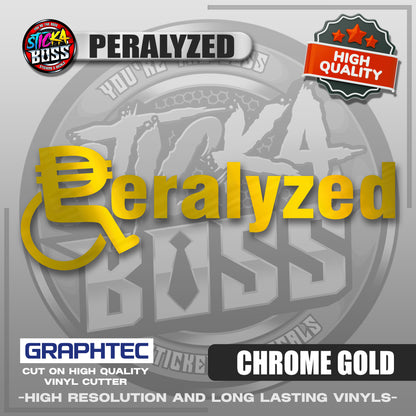 PERALYZED | VINYL WATERPROOF CUT-OUT STICKER DECALS【Stickaboss】