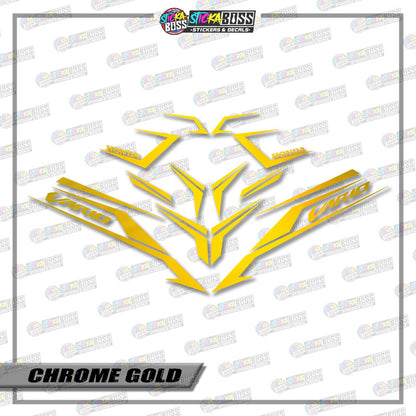 CLICK V3 CUT-OUT DECALS ( 001 VARIO SHARP STRIPPING )【Stickaboss】